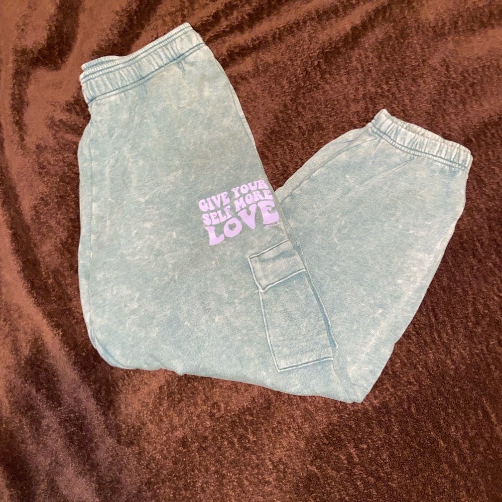 PINK Victoria's Secret Light Green Joggers